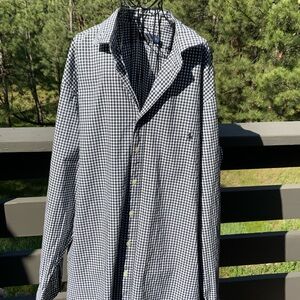 Ralph Lauren Black and White Checkered Shirt